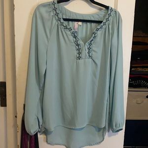 Light blue large blouse